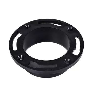 OATEY 43548 4 in. Over 4 in. Closet Flange, ABS, without Test Cap