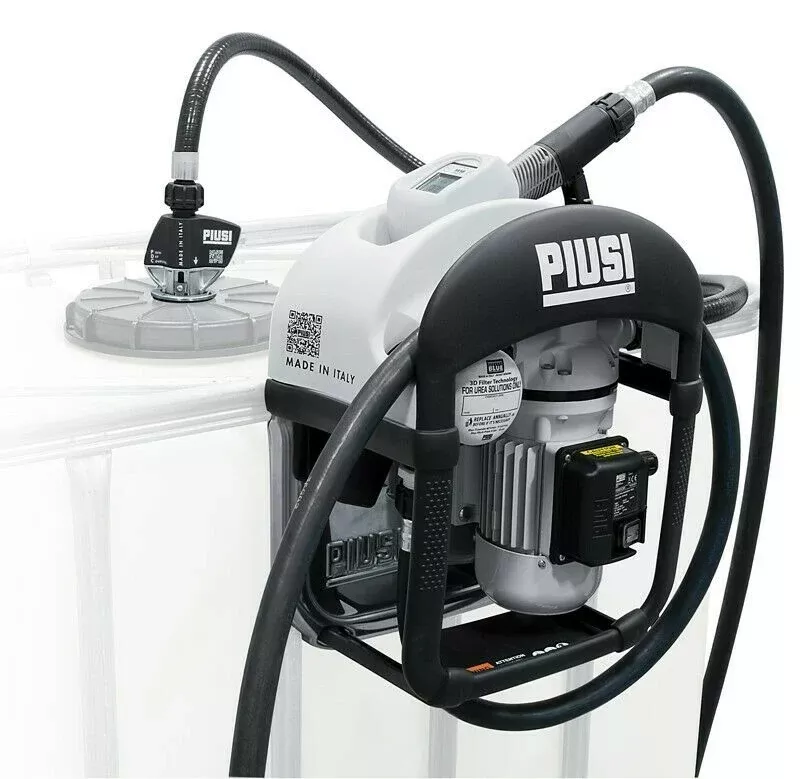 Piusi F00101A1 SB325 12V 7-9 GPM DEF Transfer Tote Kit Auto Nozzle Made in Italy